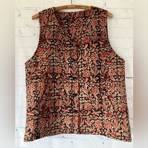 Handmade Quilted‎ Paisley Bohemian Vest One Size Autumn Phoebe Buffay inspo